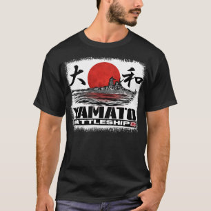 Camiseta de la camiseta de Yamato del acorazado