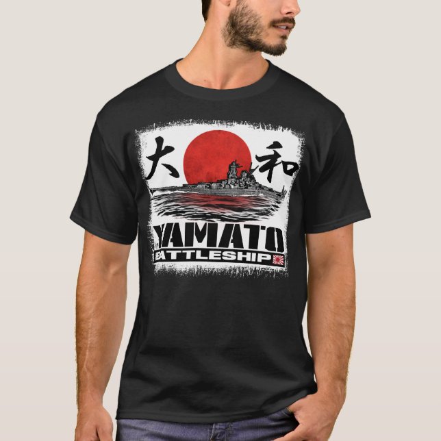 Camiseta de la camiseta de Yamato del acorazado (Anverso)
