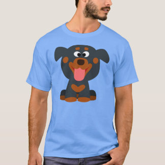Camiseta de la camiseta del bebé Rottweiler del Pe