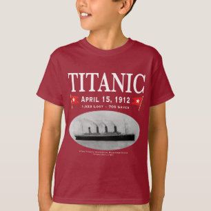 Camiseta de la camiseta del buque fantasma Titanic