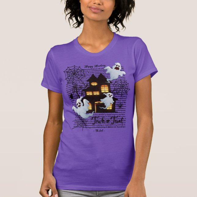 Camiseta de la camiseta del fantasma de Halloween (Anverso)