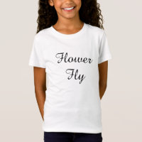 De la "camiseta mosca de la flor" del chica