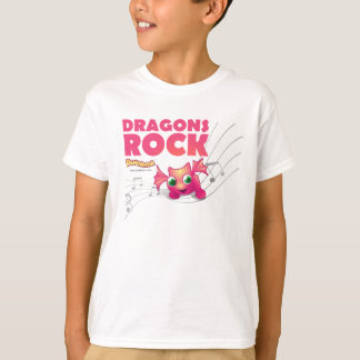 Camiseta De la "camiseta roca de los dragones" de Pandanda