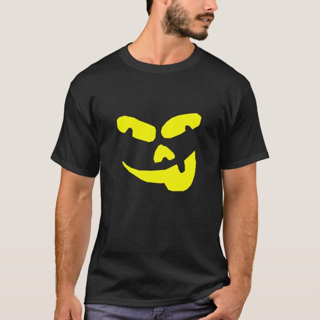 Camiseta de la cara de la calabaza (Anverso)