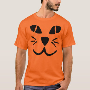 Camiseta de la cara de la calabaza de la