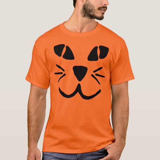 Camiseta de la cara de la calabaza de la (Anverso)
