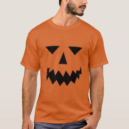 Camiseta de la cara de la calabaza negra