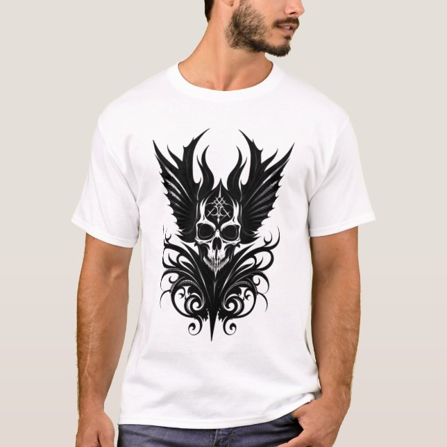 Camiseta de la cara de la maldad asquerosa (Anverso)