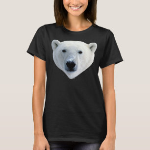 Camiseta de la cara del oso polar