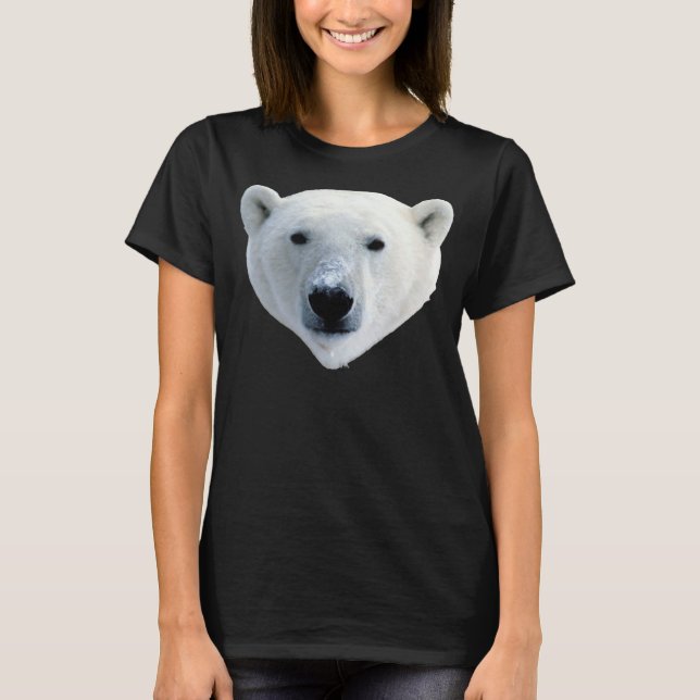 Camiseta de la cara del oso polar (Anverso)