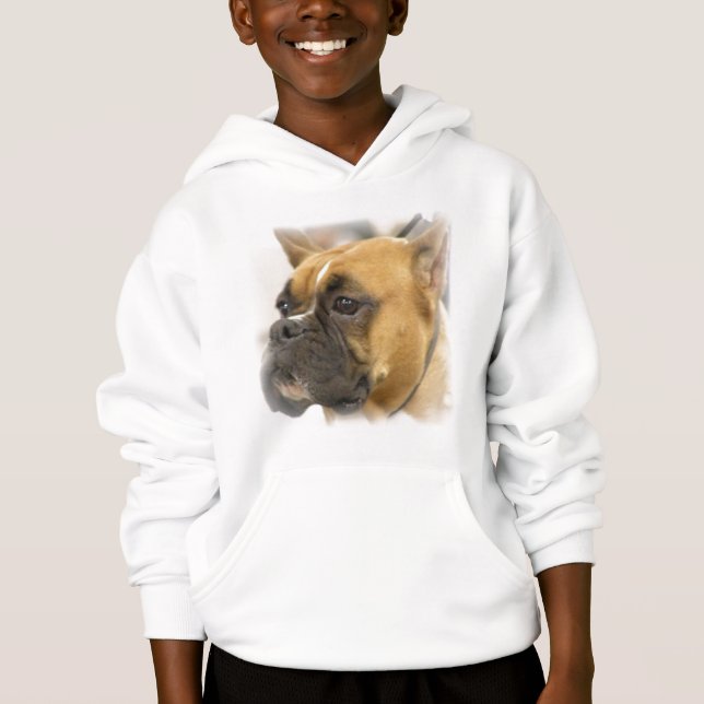 Camiseta de la cara del perro del boxeador (Anverso)