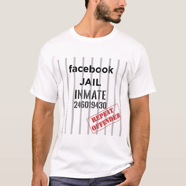 camiseta de la cárcel de facebook (Anverso)