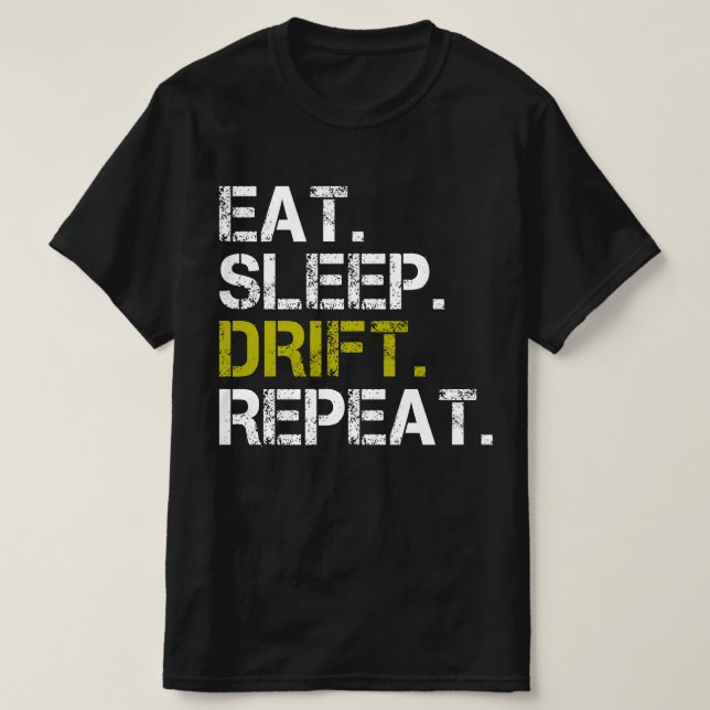 Camiseta de la carrera de conducción repetida de l (Diseño del anverso)