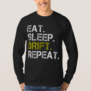 Camiseta de la carrera de conducción repetida de l