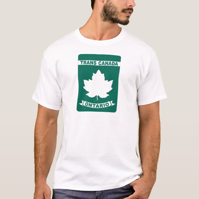 Camiseta de la carretera del transporte Canadá - (Anverso)