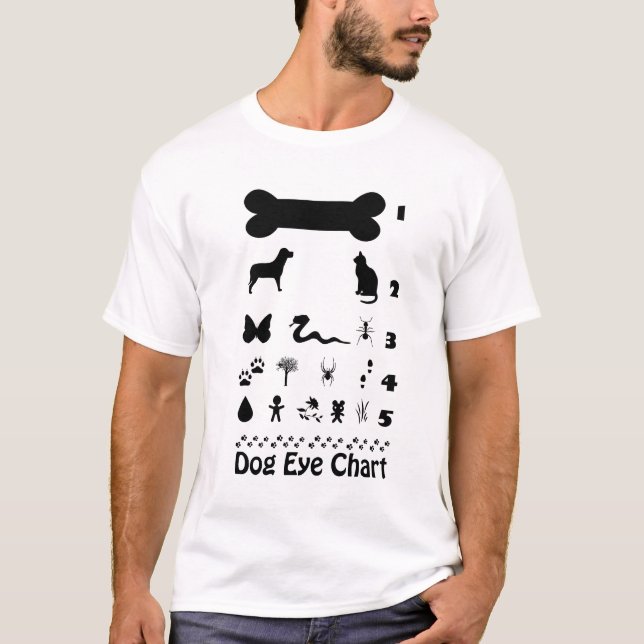 Camiseta de la carta de ojo del perro (Anverso)