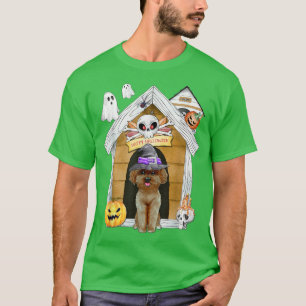 Camiseta de la casa embrujada de perro de caniche
