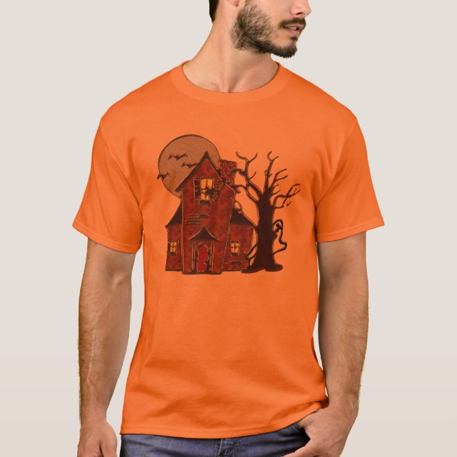 Camiseta de la casa encantada de Halloween (Anverso)