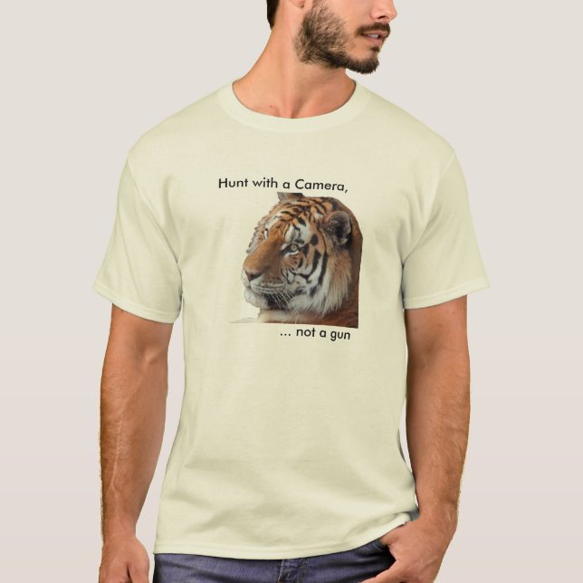 Camiseta de la caza del anti-trofeo del tigre (Anverso)
