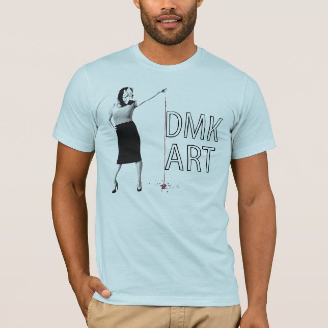 CAMISETA DE LA CEBRA DEL ARTE DE DMK (Anverso)