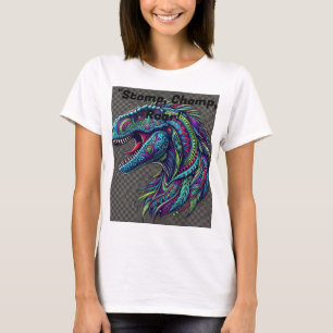 Camiseta de la celebración de los dinosaurios flor