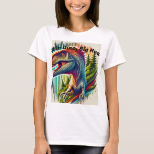 Camiseta de la celebración de los dinosaurios flor