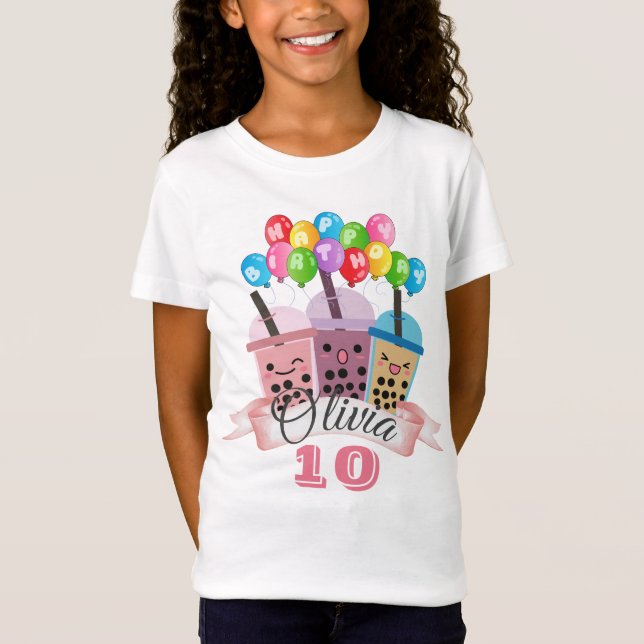 Camiseta de la celebración del cumpleaños del té d (Anverso)
