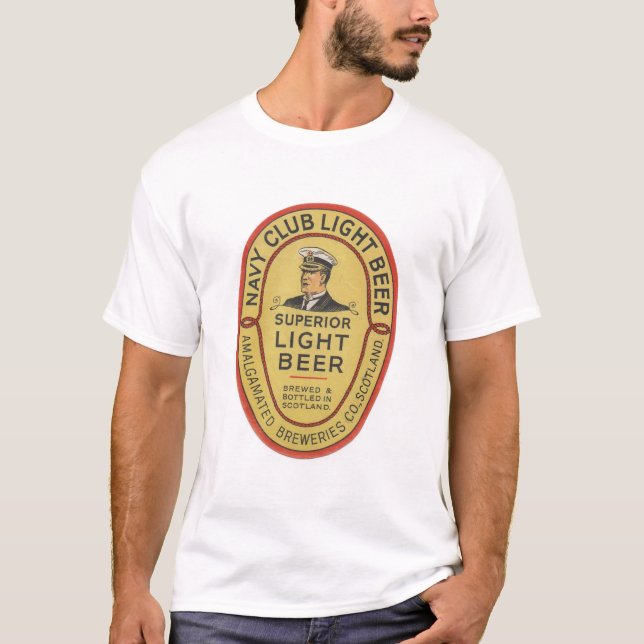 Camiseta de la cerveza ligera del club de la (Anverso)