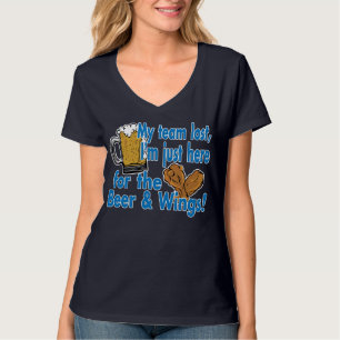 Camiseta de la cerveza y de las alas