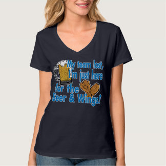 Camiseta de la cerveza y de las alas