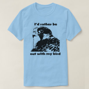 Camiseta de la cetrería del halcón de peregrino