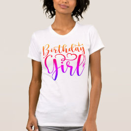 Camiseta de la chica de cumpleaños