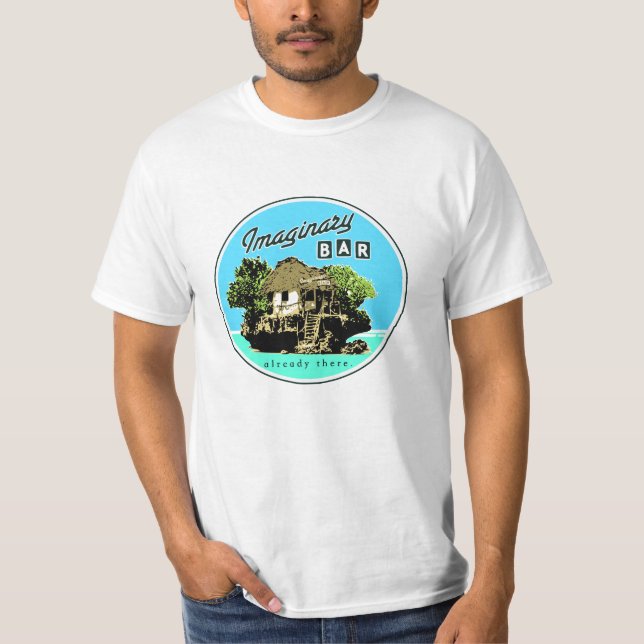 Camiseta de la choza de la isla de la barra de (Anverso)