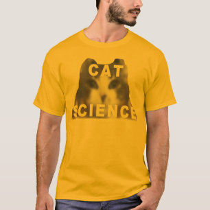 Camiseta de la ciencia del gato