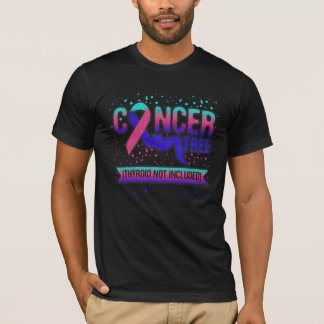 Camiseta de la cinta de apoyo contra el cáncer tir