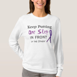 Camiseta de la cinta de concienciación morada de N