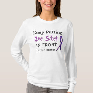 Camiseta de la cinta de concienciación morada de N