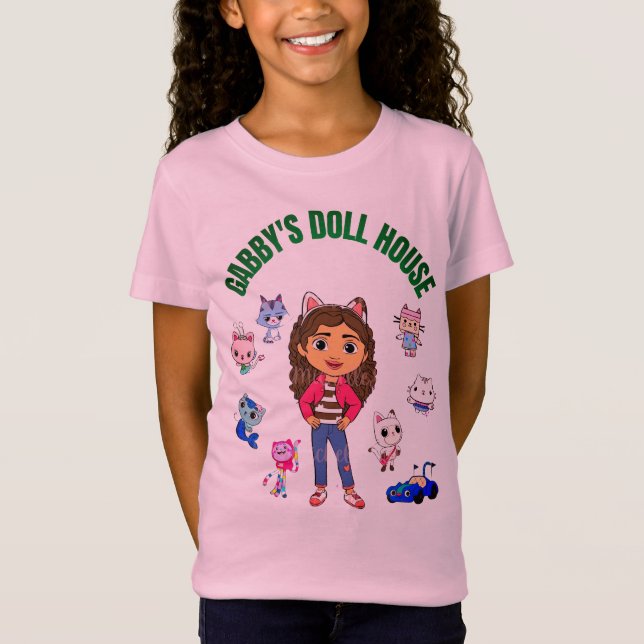 CAMISETA DE LA CINTA DE LA CASA DE DOLL DEL chica  (Anverso)