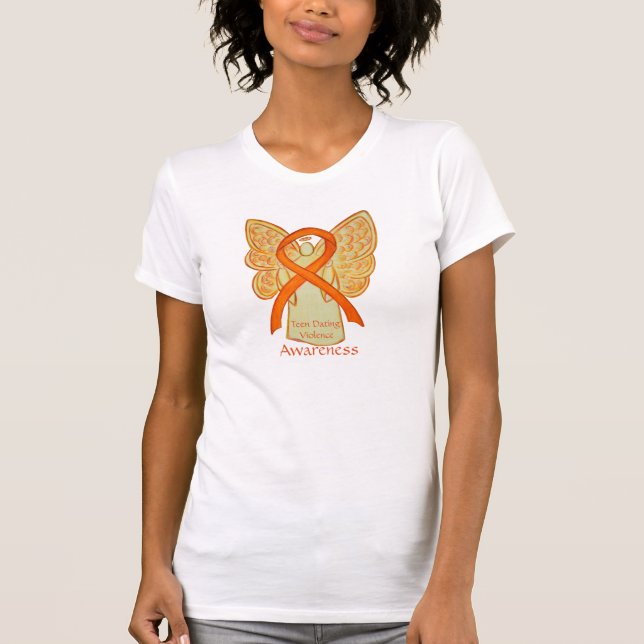Camiseta de la Cinta de la Conciencia del Naranja  (Anverso)