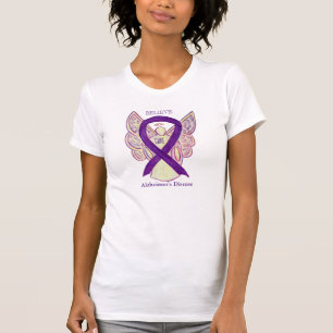 Camiseta de la cinta de la conciencia púrpura de l