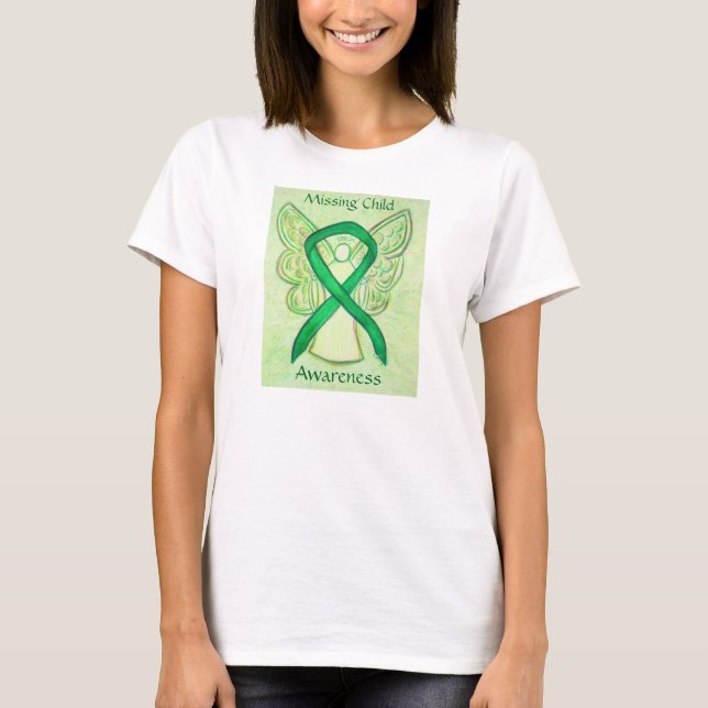 Camiseta de la cinta de la conciencia verde infant (Anverso)