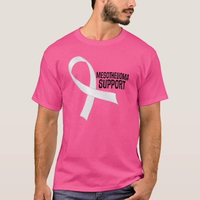 Camiseta de la cinta de la perla del mesotelioma (Anverso)