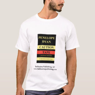 camiseta de la cinta de la precaución