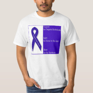 Camiseta de la cinta del añil de los hombres