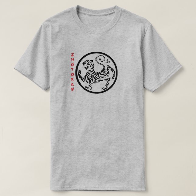 Camiseta de la cita de Funakoshi del karate de (Diseño del anverso)