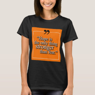 Camiseta de la cita de la esperanza de las mujeres