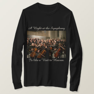 Camiseta de la cita de la foto de la orquesta