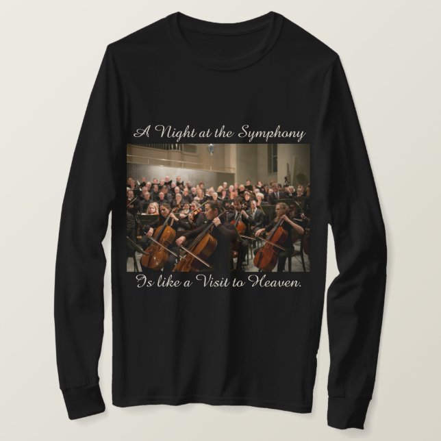 Camiseta de la cita de la foto de la orquesta (Anverso del diseño)
