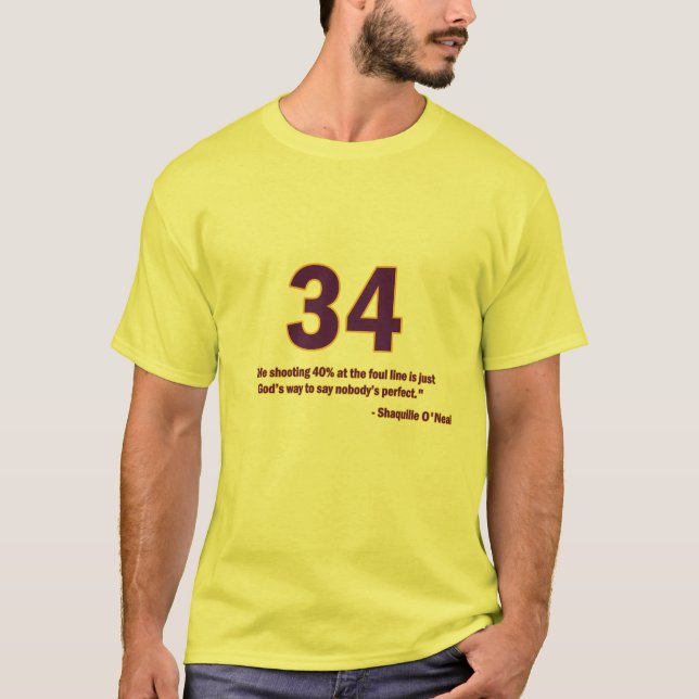 Camiseta de la cita de Shaquille O'Neal (Anverso)