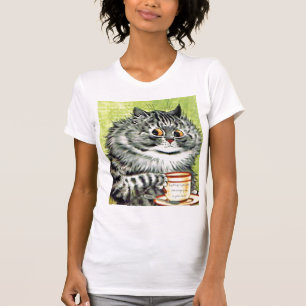 Camiseta de la cita del gato del té